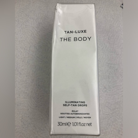 Tan-Luxe THE BODY ILLUMINATING SELF-TAN light medium DROPS new - Picture 2 of 7
